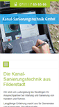 Mobile Screenshot of kanal-sanierungstechnik.de