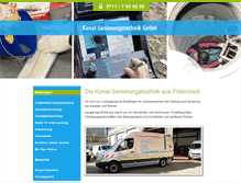 Tablet Screenshot of kanal-sanierungstechnik.de